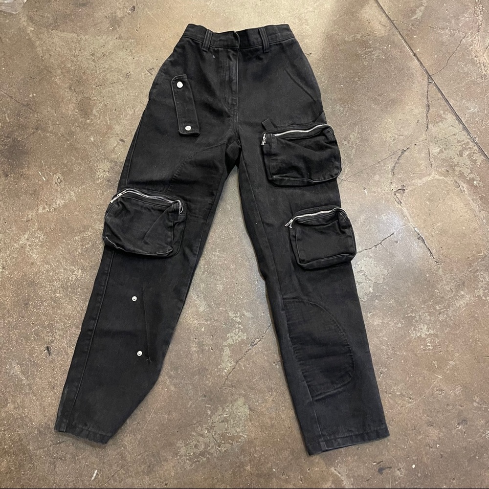 jaded london washed black denim cargos jeans (25)